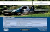 181008 Opel Movano 4x4 DE+ENG - oberaigner.com · Opel Movano 4x4 Offroad Vehicle Technische Daten Modelle und Varianten1 Opel Movano-Modelle mit Heckantrieb als Basis verwendbar