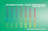 Maestros von Morgen 2018 final - dirigentenforum.de · Gründer und Dirigent des ASO-Sinfo-nieorchesters Seit 2017 Studium (Konzertexamen) an der Hochschule für Musik „Franz Liszt“