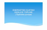 ENERGETSKI SUSTAVI P11 Energetski sustavi dizalice topline 2 · ENERGETSKI SUSTAVI 3 DIZALICE TOPLINE ( TOPLINSKE PUMPE ) DIZALICE TOPLINE koriste se za prijenos topline s medija