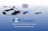Gebrauchsanweisung Operating Manual - NEBU-TEC · Der M-neb® vet ultrasonic nebulizer schaltet sich automatisch ein. Sie hören einen kurzen akustischen Signalton und die Batterie-Statusanzeige