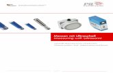 Messen mit Ultraschall Measuring with Ultrasonic - pil.de · any functional impairment in most cases.Ultrasonic sensors from PIL are designed for use in atmospheric air. Very strong