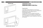 27 AURATON 2020 AURATON 2020 TX RX Plus - szatmari.hu · AURATON 2020 AURATON 2020 TX RX Plus Figyelmeztetés: A használati útmutató tartalmazza az információt az Auraton 2020