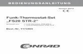 Funk-Thermostat-Set „FS20 STR-2“ - files.voelkner.defiles.voelkner.de/1100000-1199999/001173465-an-01-de-FUNK_HEIZ... · 2 Einführung Sehr geehrte Kundin, sehr geehrter Kunde,
