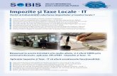 Impozite şi Taxe Locale - ITit.sobis.ro/wp-content/uploads/2018/08/pliant-Impozite-si-Taxe.pdf · Impozite şi Taxe Locale - IT Calculaţi corect impozitele şi taxele conform legislaţiei?