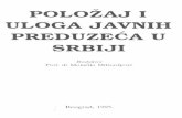 Full page photo - slilic.com · POLOŽAJ 1 ULOGA JAVNIH PREDUZEéA U SRBIJI Redaktor Prof. dr Moméilo Milisavljevié Beograd, 1995.