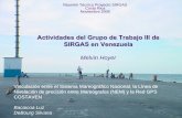 Actividades del Grupo de Trabajo III de SIRGAS en Venezuela · Actividades del Grupo de Trabajo III de SIRGAS en Venezuela Melvin Hoyer Reunión Técnica Proyecto SIRGAS Costa Rica