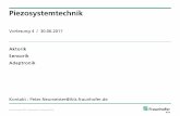 Piezosystemtechnik - TU Dresden · M. Flössel, U. Lieske, T. Klesse, S. Gebhardt Ceramic Based Structural Health Monitoring (SHM) Modules for Rough Environment, Actuator 2012 Measured