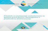 Priručnik za postupanje ombudsmana za ljudska prava Bosne ...€¦ · Misija OSCE-a u BiH je podržala izradu i štampanje ove publikacije. Svako gledište, izjava ili mišljenje,