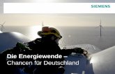 Die Energiewende · Seite 6 Januar 2013 © Siemens AG 2013 IC BT BAU Die Lösung- mehr Enegieeffizienz Die Steigerung der Energieeffizienz wirkt dämpfend auf die Energiepreise