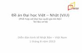 Đề án Đại học Việt Nhật (VJU) - jvef.orgjvef.org/wp/wp-content/uploads/2019/05/201307_V-J-Univ-presentation_VN.pdf · thực phẩm, v.v. ⇒ _Trường đào tạo sau