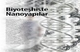 Biyoteşhiste Nanoyapılar - bioreglab.org · lar için nanoparçacık yüzeyinin değişken kimya- sı önemlidir ve nanoparçacıklar uygun antikorlarla modifiye edilerek sayısız