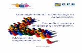 Managementul diversităţii în organizaţii. · managementului diversităţii Instrument de identificare a acţiunilor de susţinere a angajaţilor nou veniţi în companie Bibliografie
