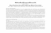 Modulhandbuch - Universität Düsseldorf: Chemie · Modulhandbuch für den Bachelorstudiengang Biochemie an der Heinrich-Heine-Universität Düsseldorf Ziel des Studiengangs: Ziel