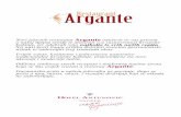 Argante - Dobri restorani · Hladna predjela Pečene kruške s kozjim sirom 60,00 kn marinirane acetom i djevičanskim maslinovim uljem, na podlozi od rukole s listićima kozjeg sira