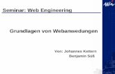 Grundlagen von Webanwedungen - Uni Trier: Willkommen · 3 Aufgaben von Webanwendungen Definition Webanwendung: •Allgemeiner Name für Anwendungen, der für das Internet, ein Intranet