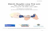 Bệnh Suyễn của Trẻ em - schn.health.nsw.gov.au · các hướng dẫn về cách sử dụng bình đệm với ống xịt chi tiết về suyễn do một nhà y tế chuyên