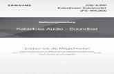 Kabellose Audio - Soundbardownloads.cdn.re-in.de/1400000-1499999/001426052-an-01-de-SAMSUNG_HW_K... · HW-K360 Kabelloser Subwoofer (PS-WK360) 2 ERSTE SCHRITE FUNKTIONEN Samsung Remote