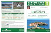 inkludierte Leistungen Landesreise 2019 Montenegro · Sveti Stefan entlang eines panoramareichen Küstenweges zur ehemaligen Sonnenresi-denz des Königs. Der Nachmittag steht Ih-