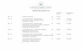 Weißweine - leyscher-hof.de · Weißweine Pokal Flasche 0,2l 0,75l Nr. 1 Weinschorle € 3,50 Nr. 2 Leutesdorfer Tafelwein € 4,00 15,80 trocken oder halbtrocken 1 Liter