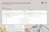 Trend Micro Partner Talk & Tech Day 2019 - Q2... · 09.15 - 09.30 Begrüßung Tag 2 09.30 - 10.30 Gastsprecher Brendan Dawes Brendan Dawes, einer der „The Art of Cybersecurity“-Künstler,