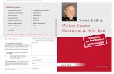 Kasper Gesammelte Schriften · Kardinal Walter Kasper, der gegen-wärtige Präsident des Päpstlichen Rates zur Förderung der Einheit der Christen und der religiösen Beziehungen