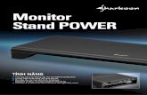 Monitor Stand POWER - en.sharkoon.com · Phù hợp cho các loại màn hình, notebook, Macbook và iMac, có trọng lượng lên đến 20 kg Cải thiện vị trí nhìn màn