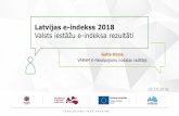 Latvijas e-indekss 2018 Valsts iestāžu e-indeksa rezultāti · – Konkrēti ieteikumi "Jaunrades laboratorija" 2018. gada e-indekss – ceturtais e-indeksa mērījums 2014 2015