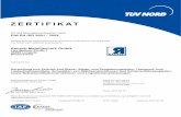 Zertifikate Rausch Metalltechnik GmbH · ZERT ZERTIFIKAT Konformität der werkseigenen Produktionskontrolle 2451-CPR-EN1090-2014.1912.002 Gemäß der Verordnung (EU) Nr. 305/2011