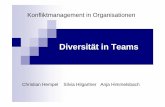 Diversität in Teams - ewi-psy.fu-berlin.de · Neben der Bevorzugung eines der vier Konzepte ist unter bestimmten Umständen die effektive Anwendung aller vier Konzepte ebenfalls