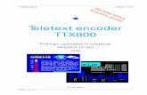 Ni za javno uporabo DELOVNA KOPIJA Teletext encoder TTX800lea.hamradio.si/~s51kq/pdf/TTX800-manual-SLO.pdf · Slika 2.2 - Predelan 50Mbps link, WLAN bridge potrebno povezati krmilni