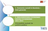 1. Economia socială în România Date generale 2 ... · economia sociala – asociatii si fundatii furnizori acreditati -Întreprinderi sociale de inserţie si unitati protejate