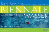 Bad Breisig Ausstellungen • Konzerte • Lesungen • Theater ... · Liebe Besucherinnen und Besucher der „ Biennale WASSER – 2. Kulturtage Bad Breisig“ vom 25.6. bis zum