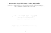 Bac oral lb romana 2009 - eBacalaureat.ro · Pentru bacalaureatul 2009, în proiectarea subiectelor pentru proba orală se ... Identificarea structurilor argumentative în texte literare