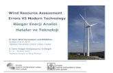Rüzgar Enerji Analizi - ruzgarsempozyumu.org · Rüzgar Ölçüm Direği Montajı Nasıl Geliştirilir? ... • non specific for wind energy / rüzgar enerjisi için tasarlanmamış