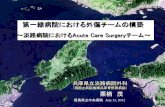 第一線病院における外傷チームの構築 - t-cm.jp · 救急医療に必要な要素 1 救命の初療 （救急医学会的部分） 2 専門的診療 （根本治療・・・手術など）