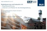 Digitalisierung und Industrie 4 - rubigm.ruhr-uni-bochum.derubigm.ruhr-uni-bochum.de/Transfer/Digitalisierung und Industrie 4.0-1005.pdf · • Die technologiezentrierte Ausrichtung
