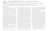 ACAMONTA-Sonderbeilage - tu-freiberg.de · Lomonosov am 15. April 2015, sollte der Frage nachgehen, inwieweit die Aus-bildung in Marburg und Freiberg dazu führte, dass Lomonosov