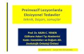 Preinvazif Lezyonlarda Eksizyonel Tedaviler - file.trsgo.orgfile.trsgo.org/pdf/2015/corum/mufit_cemal_yenen.pdf · Berek & Hacker. Practical Gynecologic Oncology 4th ed. 2005 LEEP: