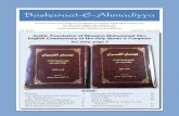 Basharaat-E-Ahmadiyya - muslim.org · Basharaat-E-Ahmadiyya An International News Magazine of Ahmadiyya Anjuman Ishaat Islam (Lahore) USA P.O. Box 3370, Dublin, Ohio 43016 U.S.A.