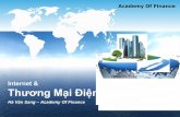 Internet & Thương Mại Điện Tử - sanghv.comsanghv.com/download/Courses/Ecommerce/Slides/Chapter 2 - TMĐT.pdf · "Thương mại điện tử là công việc kinh doanh được