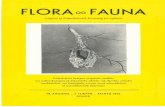 FLORA FAUNA - jydsknaturhistorisk.dkjydsknaturhistorisk.dk/Florafauna/FloraogFauna1972-1.pdf · Undersøgelsen af det spanske materi ale viste endvidere, at mindst 2 europæ iske