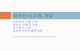 컴퓨터시스템 개요 - contents.kocw.netcontents.kocw.net/KOCW/document/2015/shinhan/leedonggyu/1.pdf · 프로그래밍 가능 : 프로그램 언어 사용 프로그램의 실행