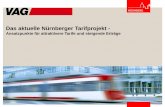 Das aktuelle Nürnberger Tarifprojekt · Aufgrund der höheren Bindung an die VAG kann diese klarer rabattiert werden: z.B. in der Bandbreite von „5x fahren, 4x zahlen“ bis "10x