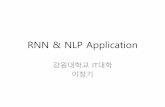 RNN & NLP Application - cs.kangwon.ac.krcs.kangwon.ac.kr/~leeck/NLP/RNN_NLP.pdf · Long Short-Term Memory RNN • Vanishing Gradient Problem for RNN • LSTM can preserve gradient