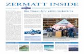 Das Jubiläum im Fokus D ie Tissot-Uhr zählt rückwärtsinside.zermatt.ch/pdf/ZermattInside-2014-4.pdf · Einwohnergemeinde Zermatt, Burgergemeinde Zermatt, Zermatt Tourismus, Zermatt