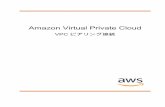Amazon Virtual Private Cloud - docs.aws.amazon.com · VPC ピア機能とは Amazon Virtual Private Cloud VPC ピアリング接続 Amazon Virtual Private Cloud (Amazon VPC) を使用すると、定義した仮想ネットワーク内で