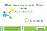 Obnovljivi izvori energije Osijek d.o.o. - sumari.hr · Centar se financira od proizvodnje energije preko bioplinskog postrojenja i solarnih panela ali i kroz: •analize rada postojećih