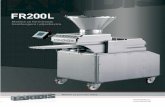 Mašina za formiranje hamburgera i pljeskavica · FR 200L Mašina za formiranje hamburgera i pljeskavica Automatska mašina za formiranje hamburgera i pljeskavica od mesa i ostalih