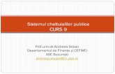 Sistemul cheltuielilor publice CURS 9 - ase.ro 8_FP.pdf · Conţinut Cheltuielile publice: relaţii economico-sociale în formă bănească, care se manifestăîntre stat, pe de o