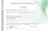 45C-6e-20190528124445 - OBO Deutschland (de)€¦ · BS OHSAS 18001:2007 DEKRA Certification GmbH bescheinigt hiermit, dass die Organisatipn OBO Bettermann Holding GmbH &co Zertifizierter
